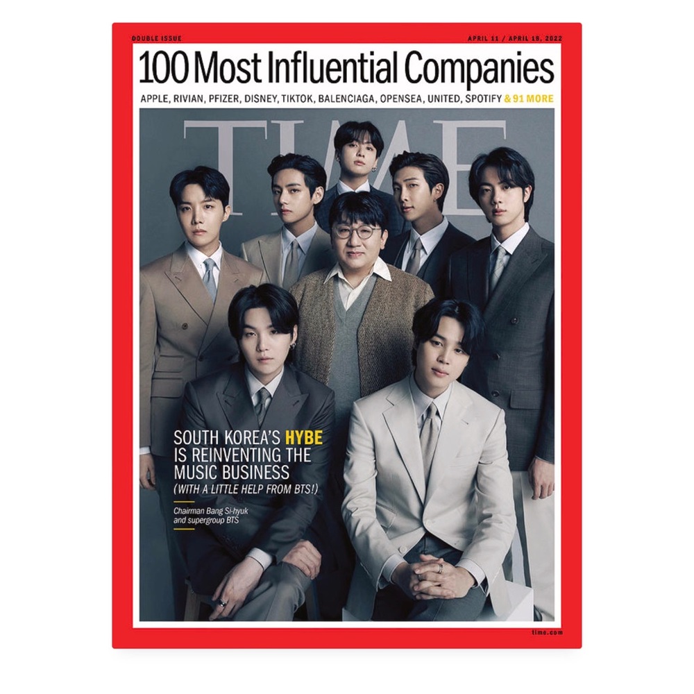 (Official Poster) HYBE and BTS TIME poster